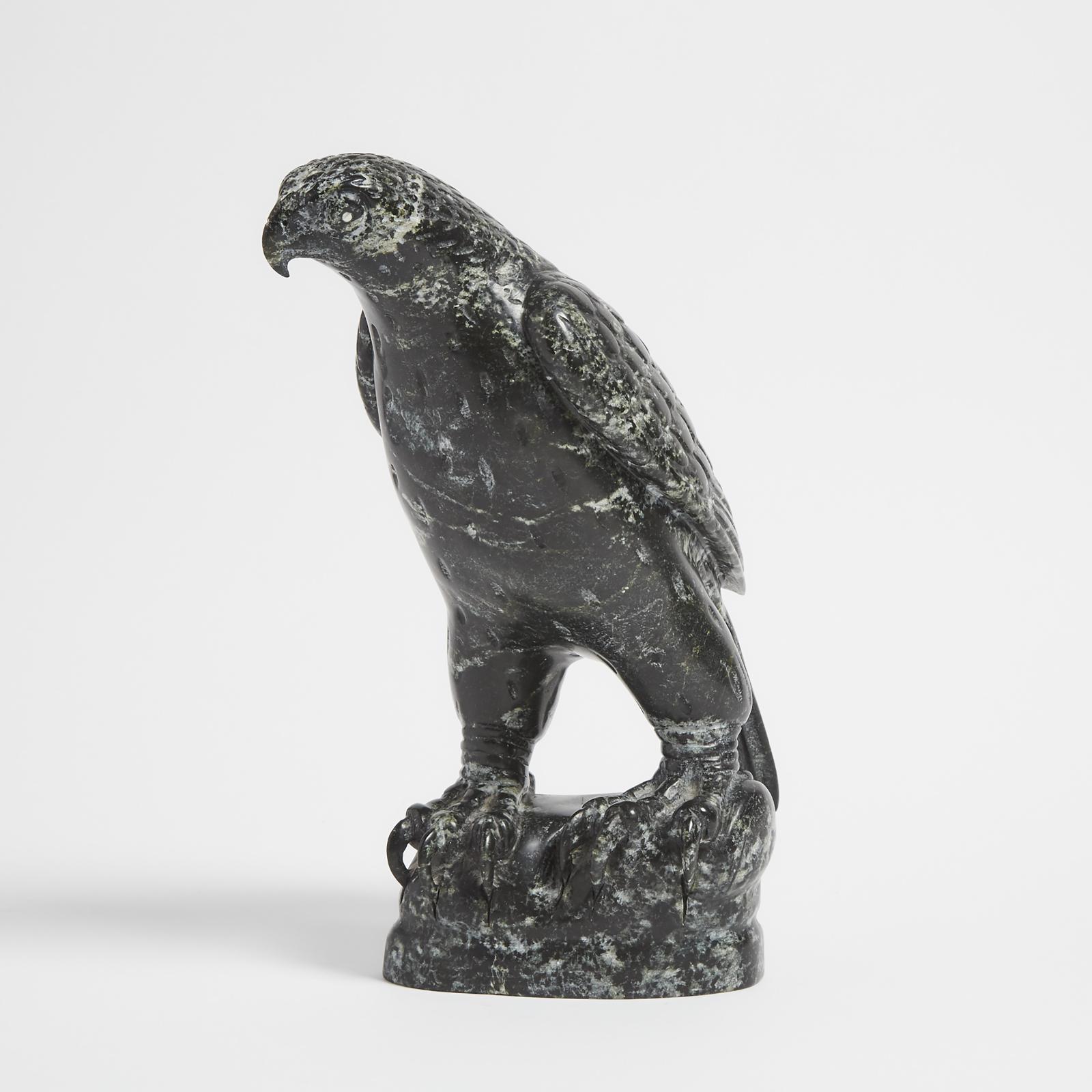 Charlie Ugyuk (1931-1998) - Perched Falcon