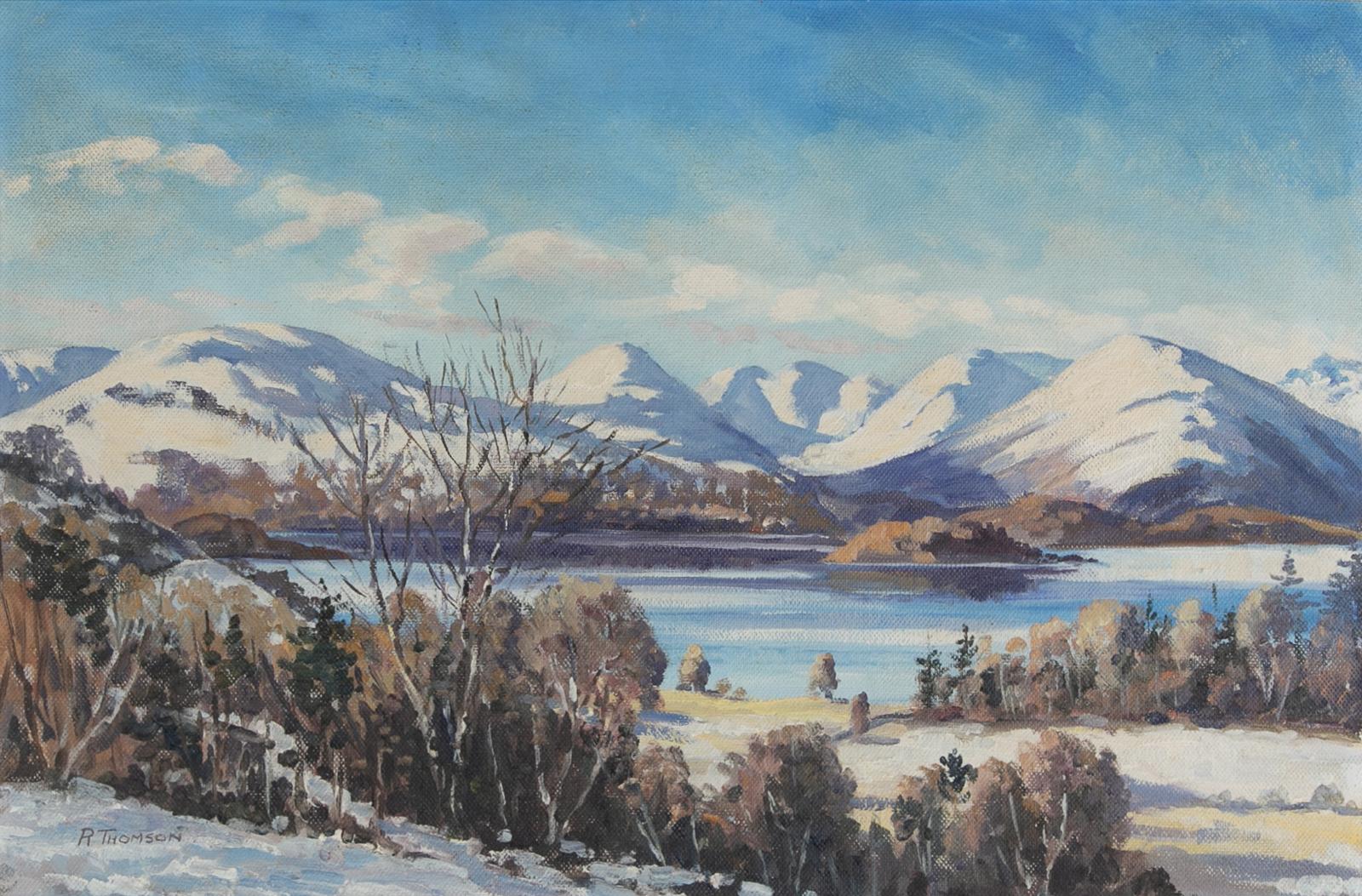 Robert Thomson (1905-1990) - Village Of Luss, Lochlomond (Known As The Prettiest Village In Scotland)