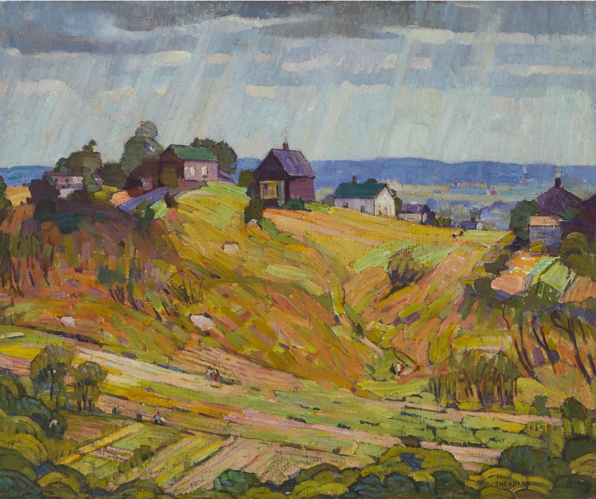 Peter Clapham (P.C.) Sheppard (1882-1965) - Edge Of Town, Early Spring, 1936