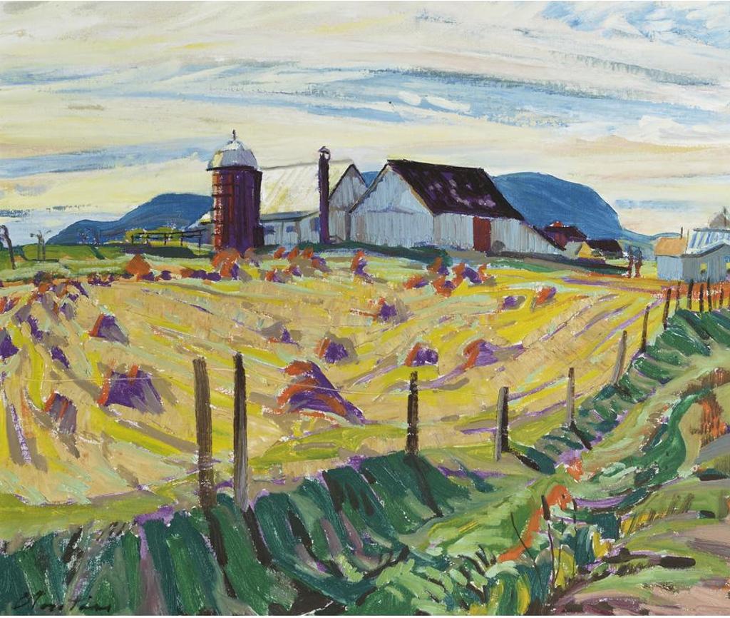 Albert Edward Cloutier (1902-1965) - Ferme Sur La Route De St. Charles, Automne, 1963