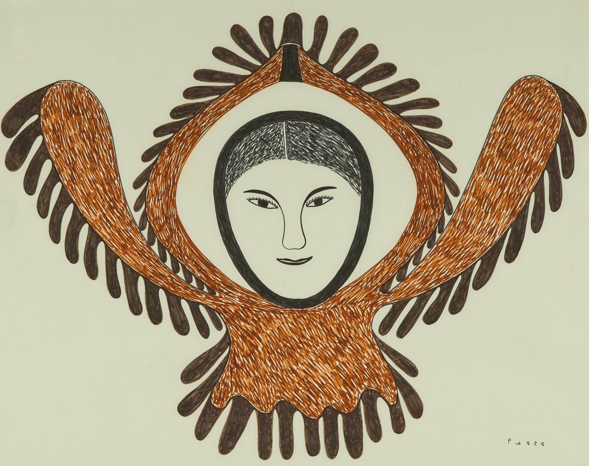 Kenojuak Ashevak (1927-2013) - Owl Spirit