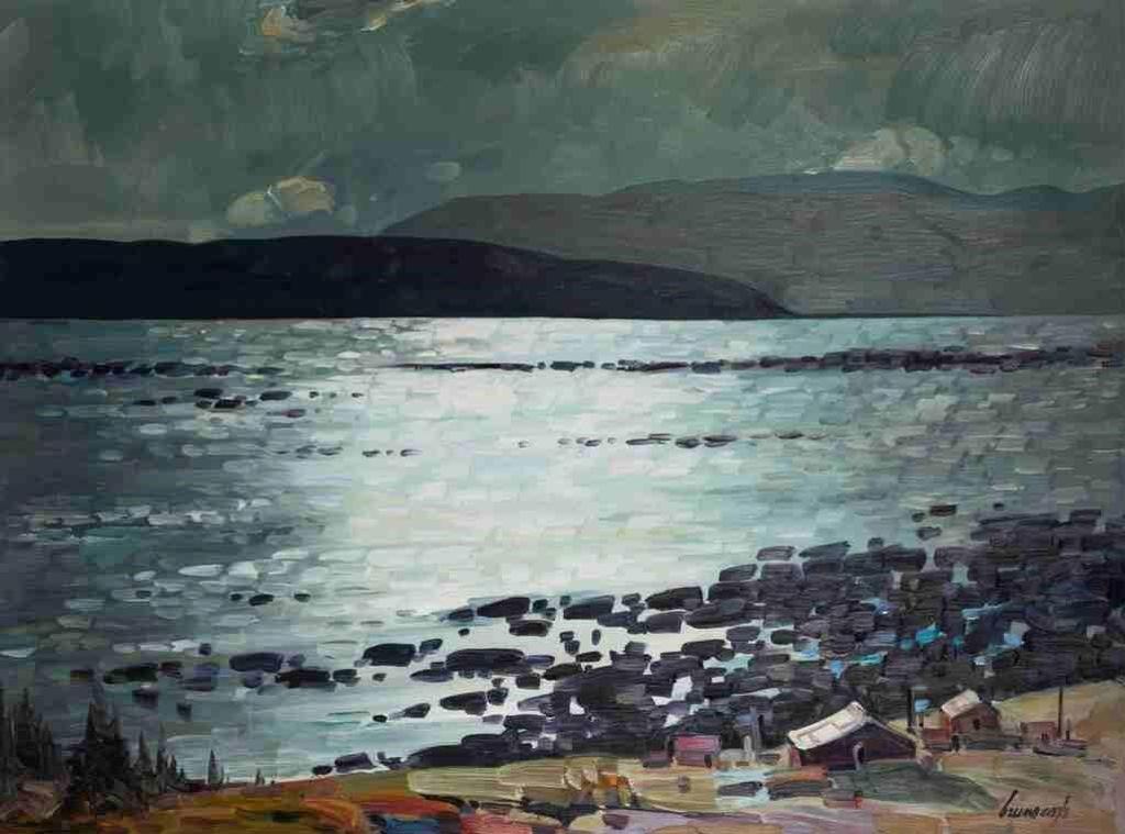 Bruno Côté (1940-2010) - Lumiere froide sur le Saguenay