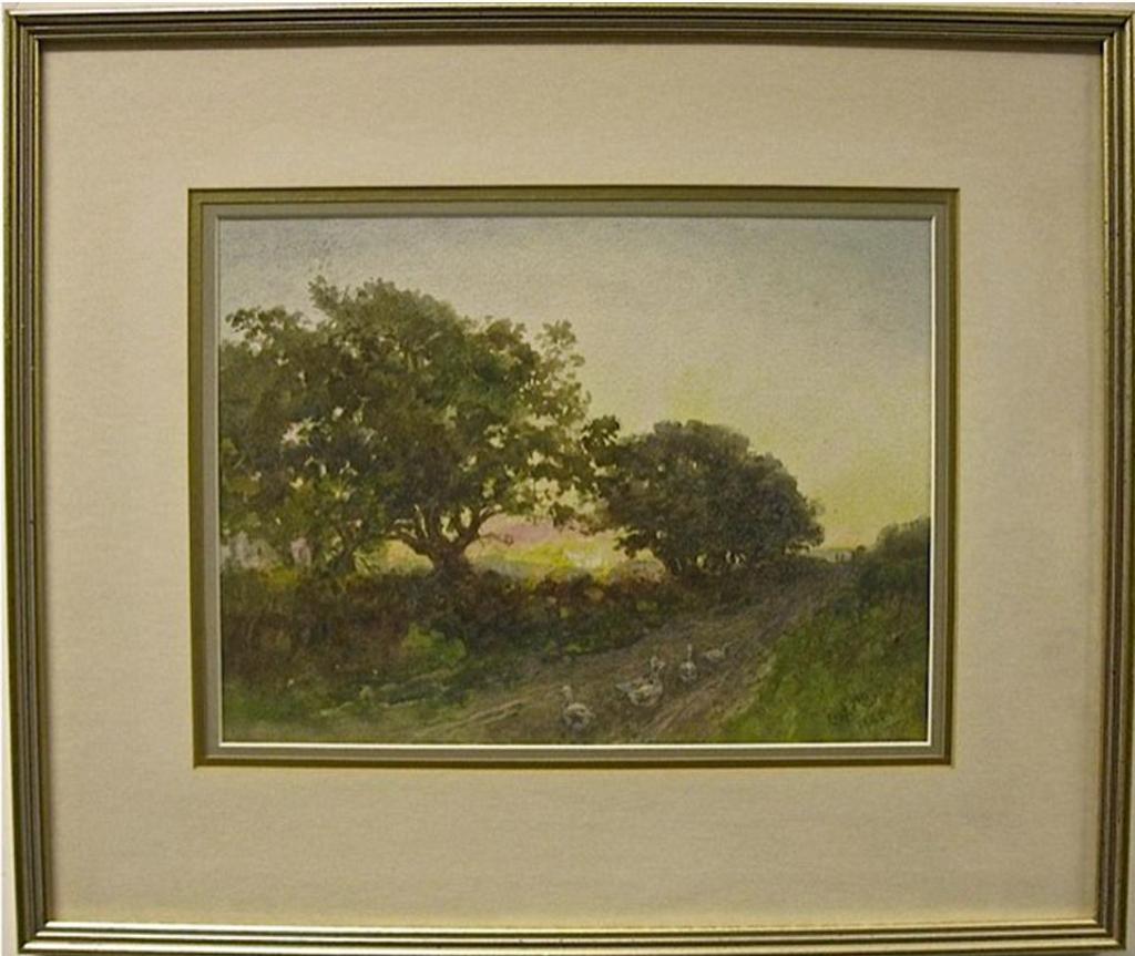 Lucius Richard O'Brien (1832-1899) - Ducks On A Roadway