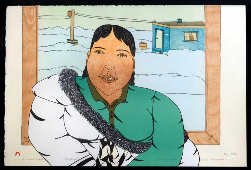 Annie Pootoogook (1969-2016) - A Friend Visits