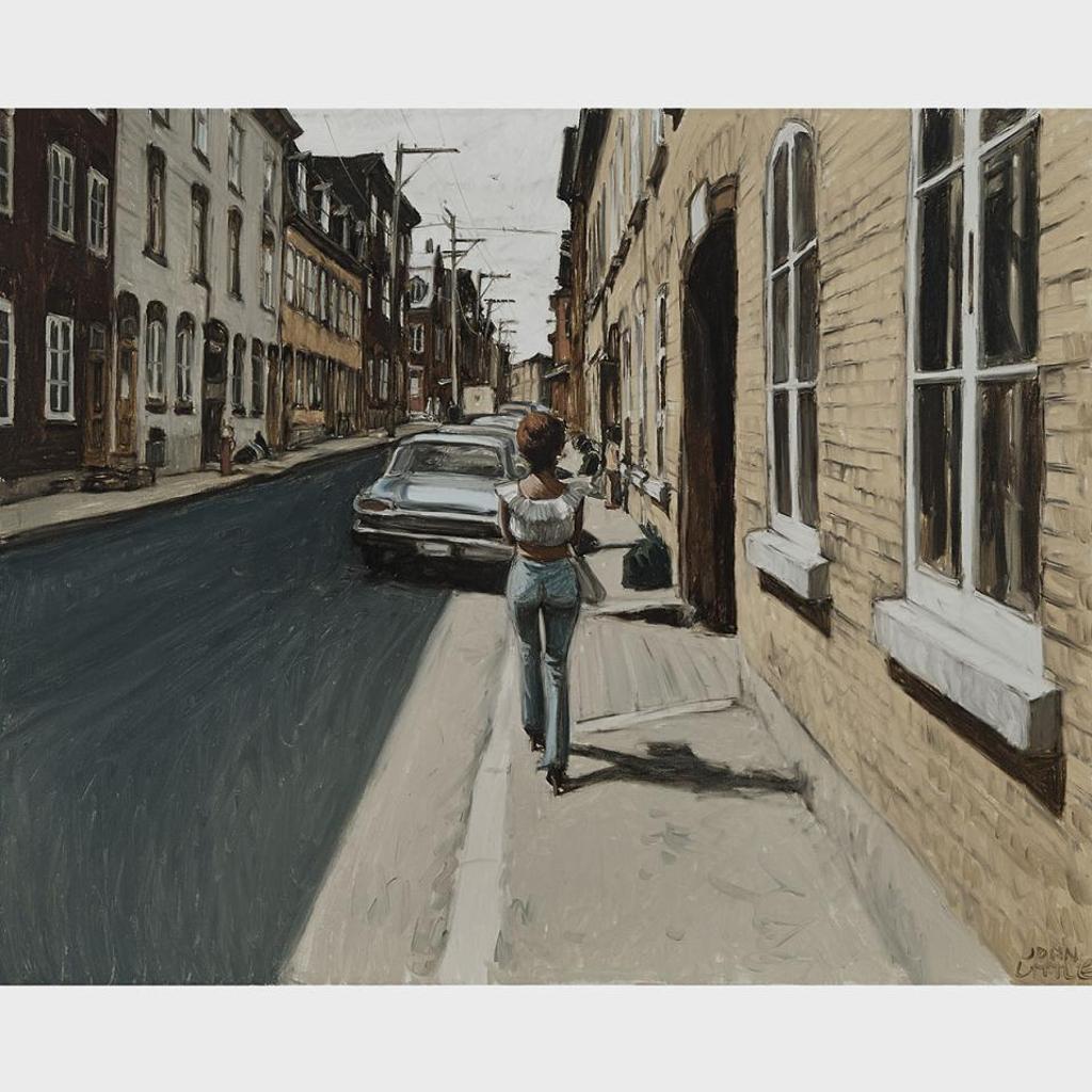 John Geoffrey Caruthers Little (1928-2024) - Une Journée Chaleureuse D'avril - Rue Richelieu, Québec