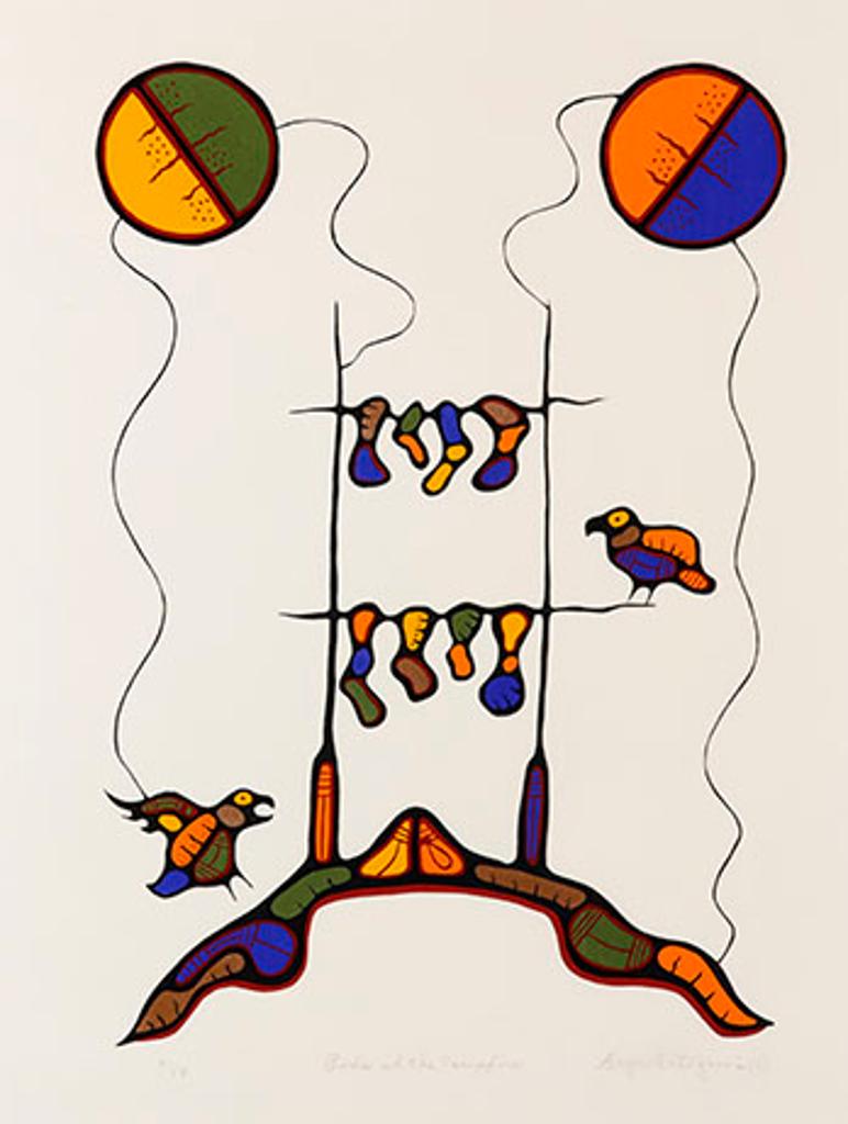 Goyce Kakegamic (1948) - Birds at the Camp Fire (03976)