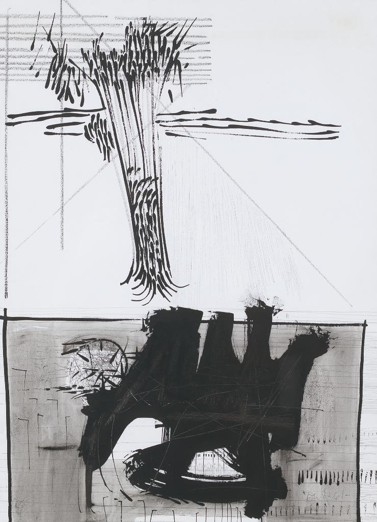 Harold Barling Town (1924-1990) - Abstract Drawings, A Pair