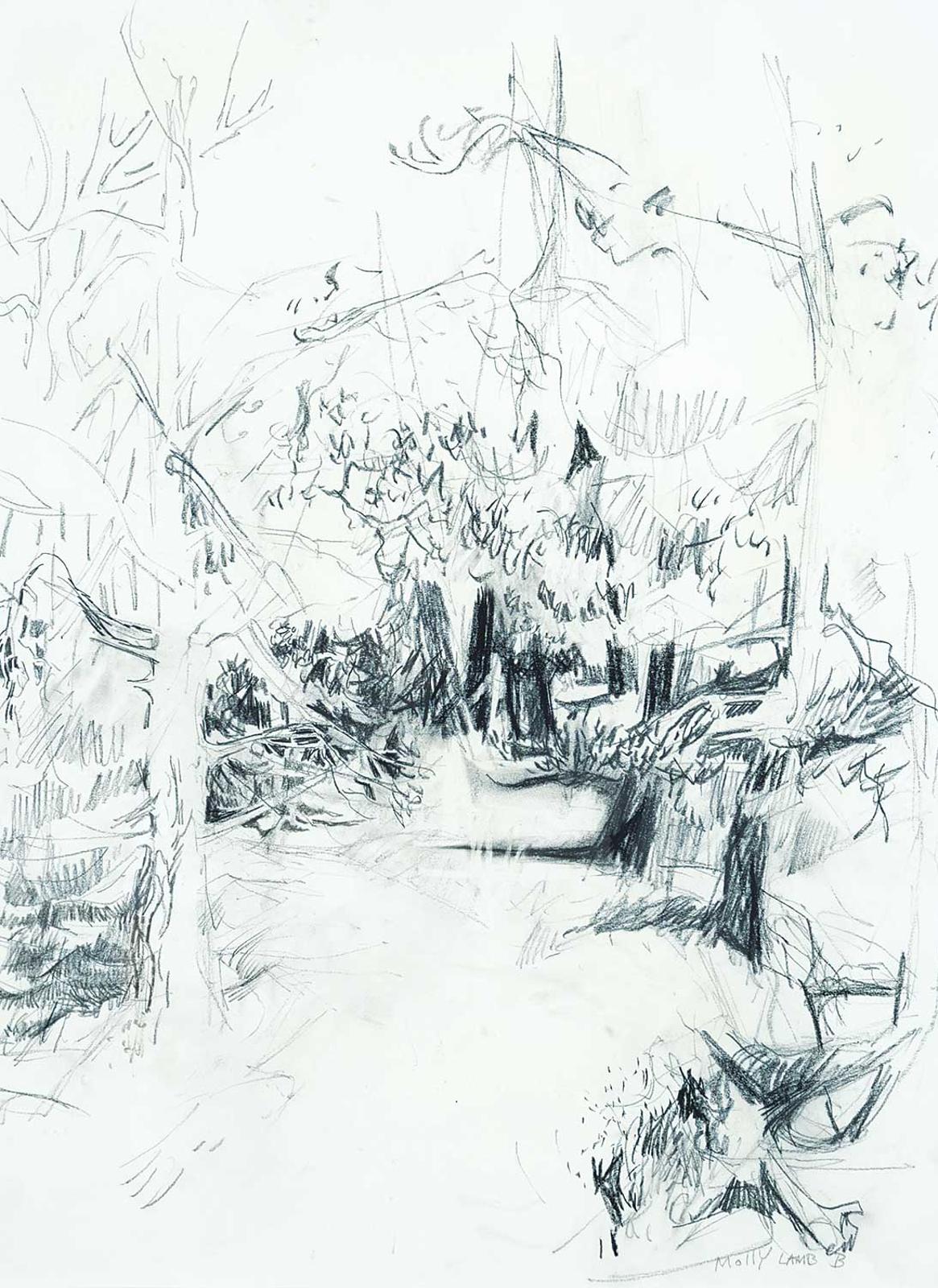 Molly Joan Lamb Bobak (1922-2014) - Forest Path