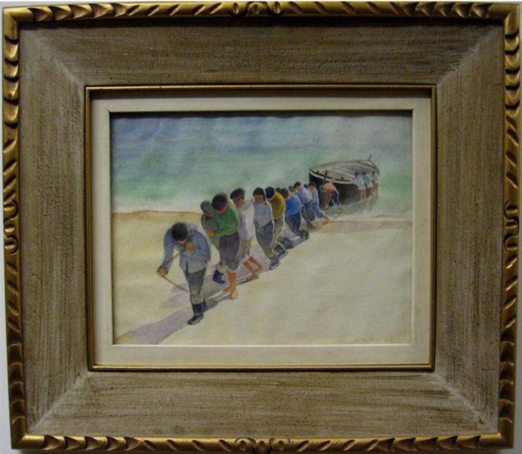 Thomas Harold (Tib) Beament (1898-1984) - Beaching The Boat
