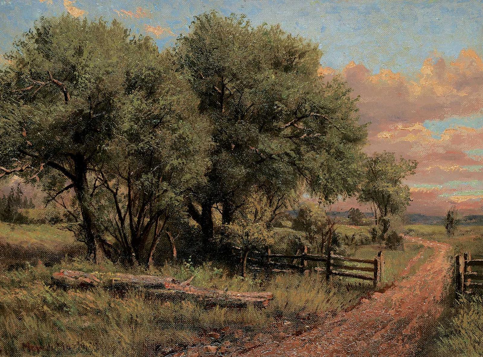 Thomas Mower Martin (1838-1934) - Untitled - Pastoral Pathway