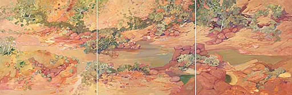 Diana Johnston (1941-2015) - Untitled - Stream Bed [Triptych]