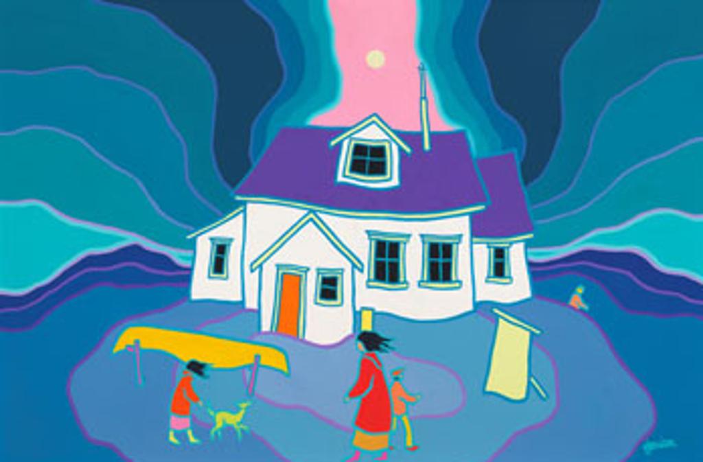 Ted Harrison (1926-2015) - House in the Bush