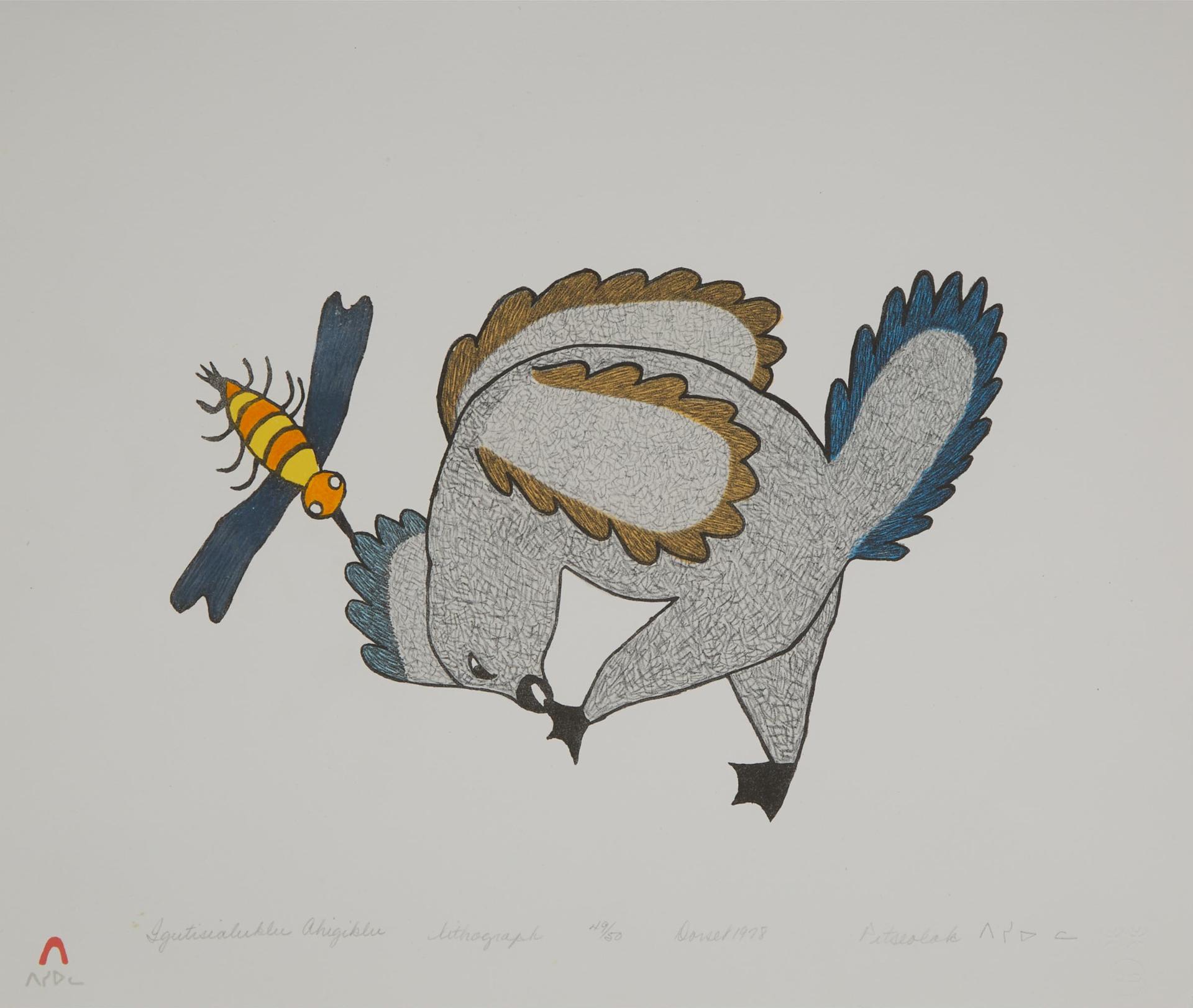 Pitseolak Ashoona (1904-1983) - Iqutisialuklu Ahigiklu