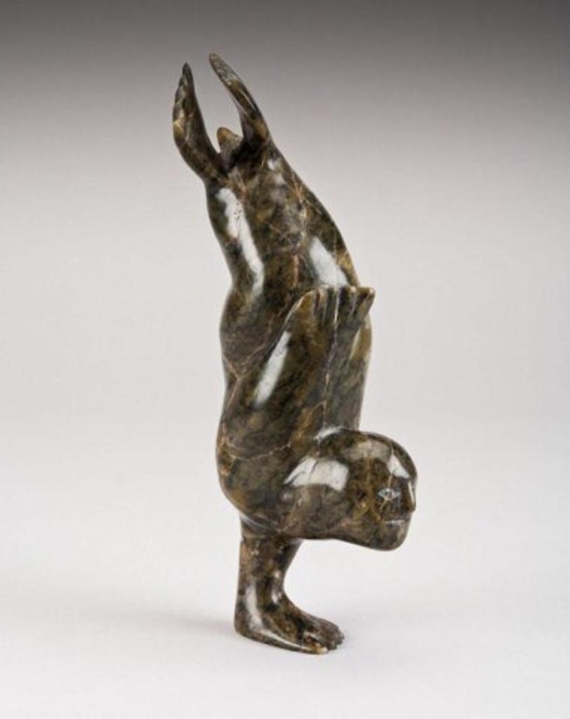 Isacci Etidlui (1972-2014) - Transformed human-seal balancing on one flipper, ca. 2000
