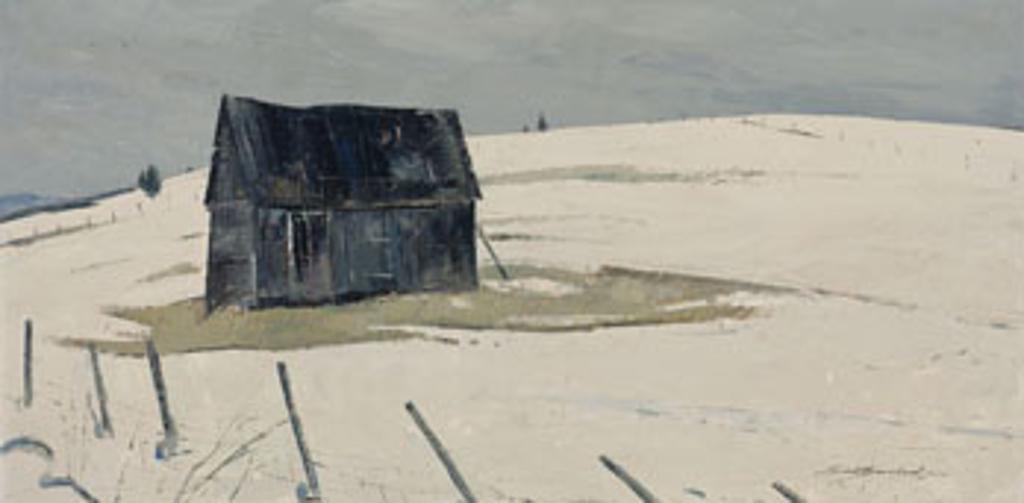 Lorne Holland George Bouchard (1913-1978) - Barn in April, Rang St-Ours, Baie Saint-Paul, Charlevoix County