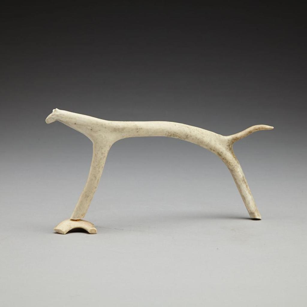 Luke Anowtalik (1932-2006) - Dog On Base
