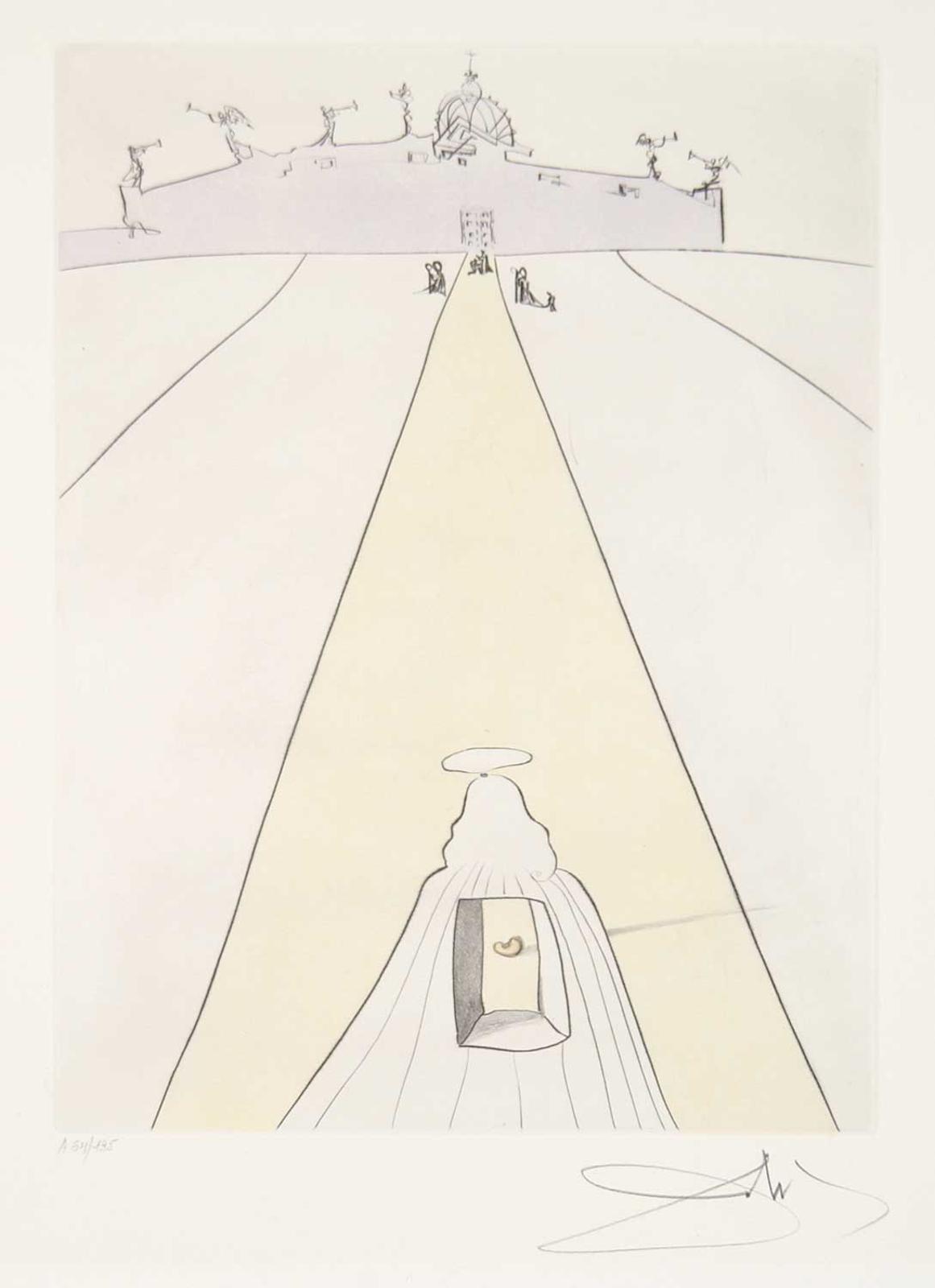 Salvador Dalí (1904-1989) - God, Time, Space and the Pope #A 64/195