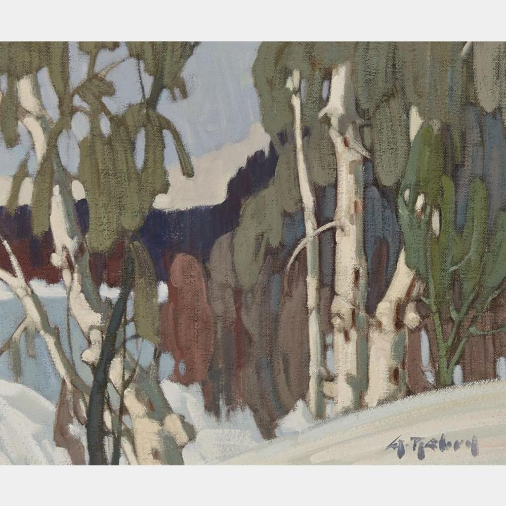 Gaston Rebry (1933-2007) - Bouleaux Dans La Neige