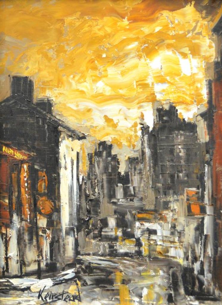 James Lorimer Keirstead (1932-2020) - Interior City Scene, Evening