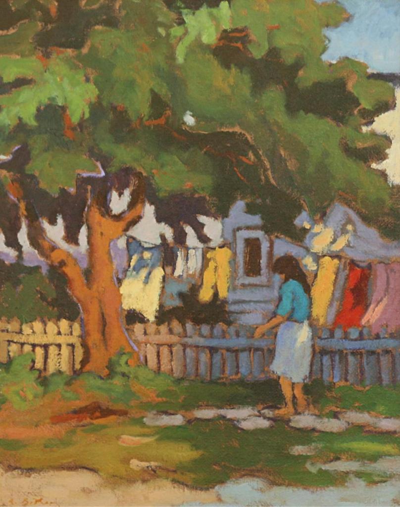 Antoine Bittar (1957) - Country Yard, Montreal; 1991