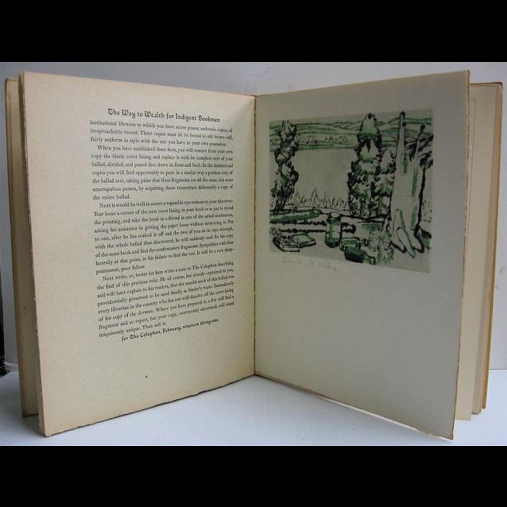 David Browne Milne (1882-1953) - The Colophon: A Book Collectors’ Quarterly. Part Five (With “Painting Place/Hilltop”