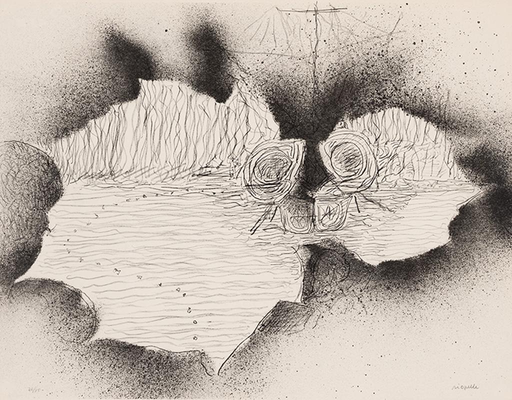 Jean-Paul Riopelle (1923-2002) - Lied à Émile Nelligan, planche No. 6