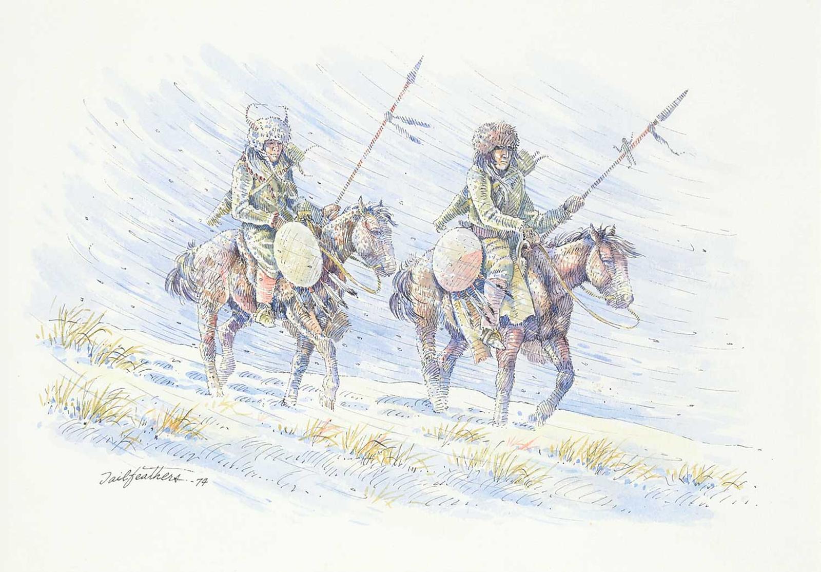 Gerald T. Tailfeathers (1925-1975) - Snowstorm