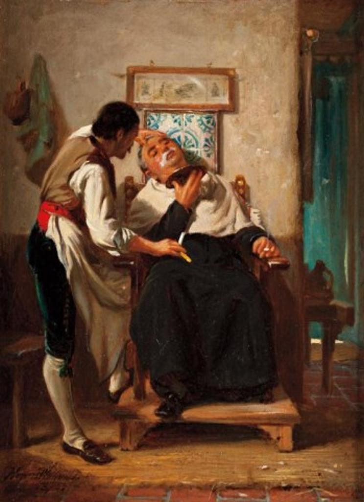 John Haynes Williams (1836-1908) - Two Great Men of the Village