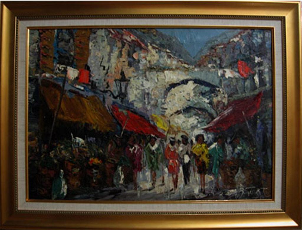 Johann Bevort - Amsterdam (Market Scene)