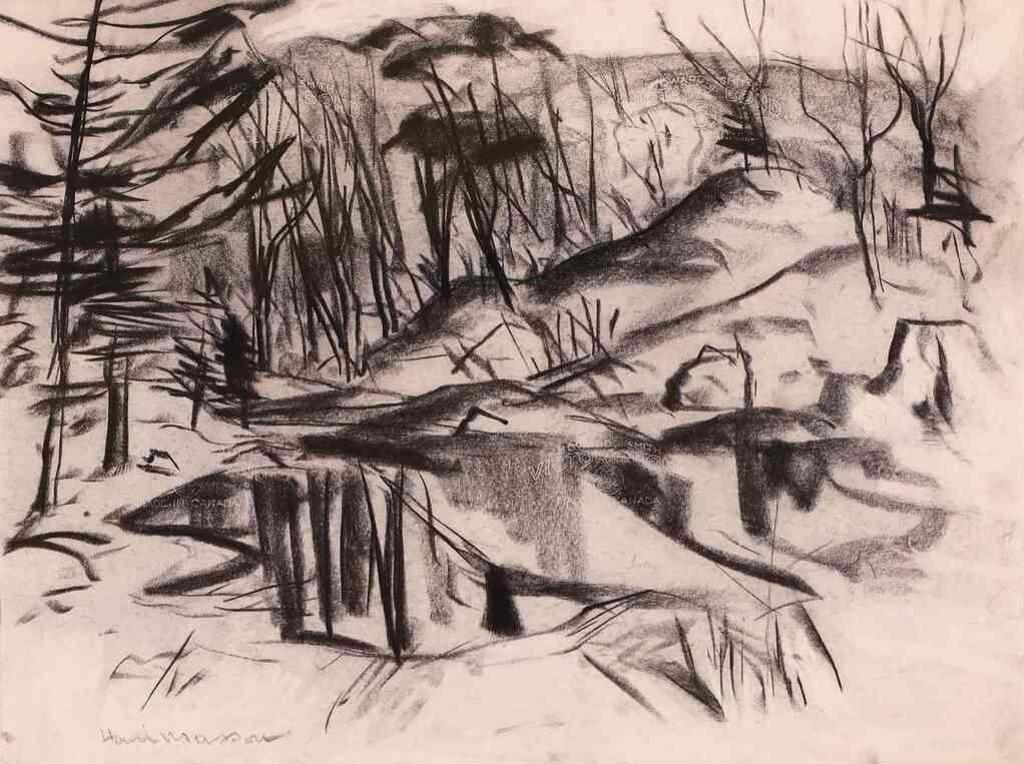 Henri Leopold Masson (1907-1996) - Black Lake Gatineau Country