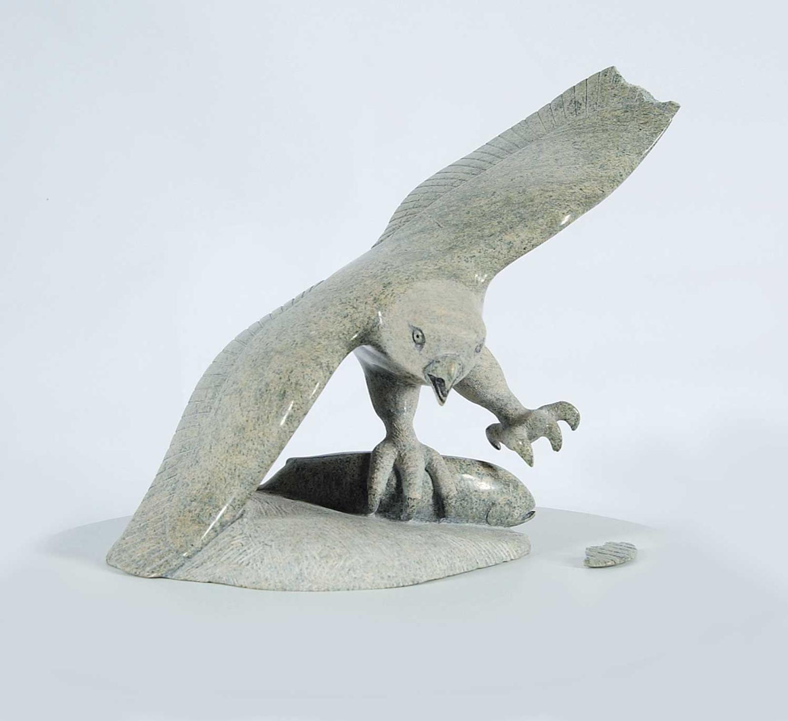 Qimirpik - Untitled - Eagle with Salmon