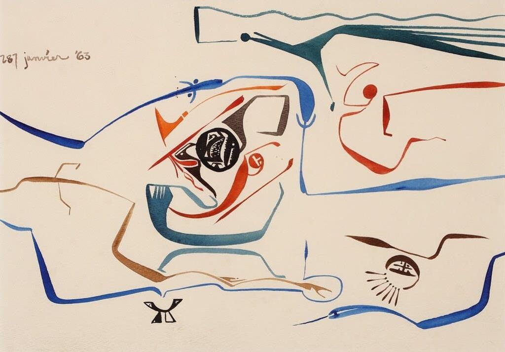 Alex Simeon Janvier (1935-2024) - Prey On The Weak; 1963