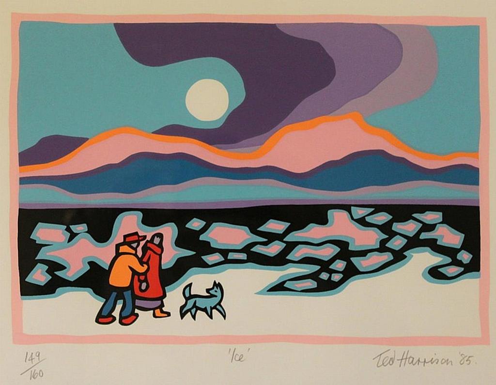 Ted Harrison (1926-2015) - colour silkscreen