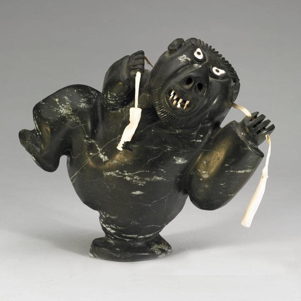 Judas Ullulaq (1937-1998) - Dancing Spirit Holding Skull