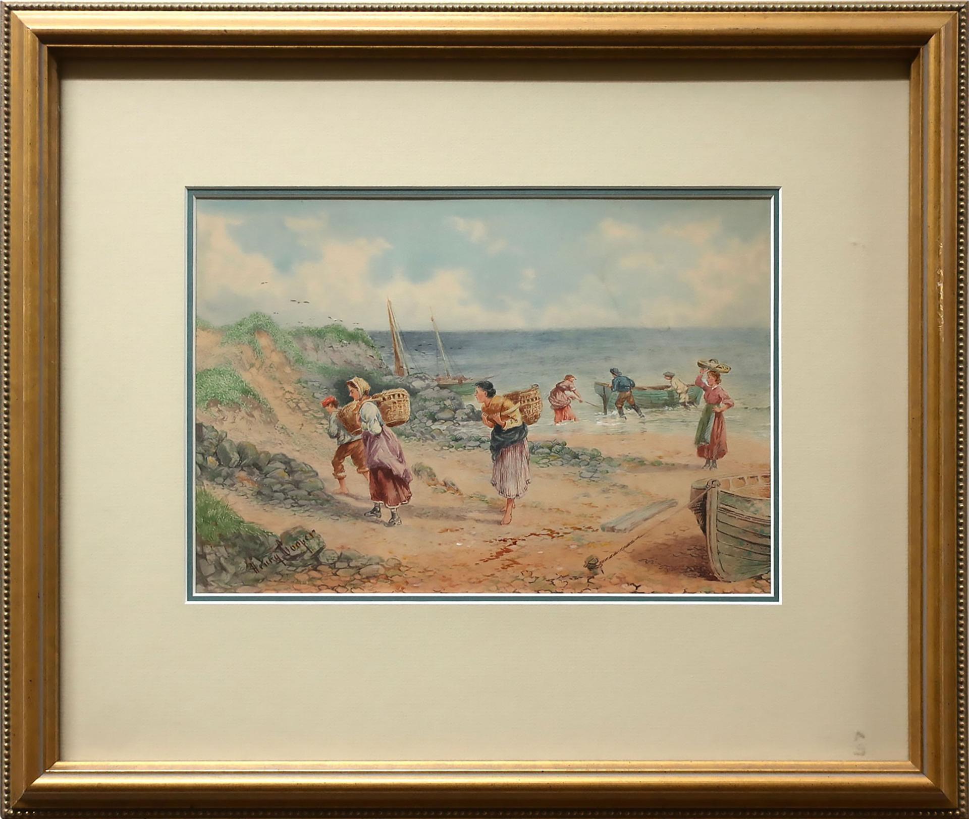 Henry Cooper (1910-1925) - Fisherfolk On Beach