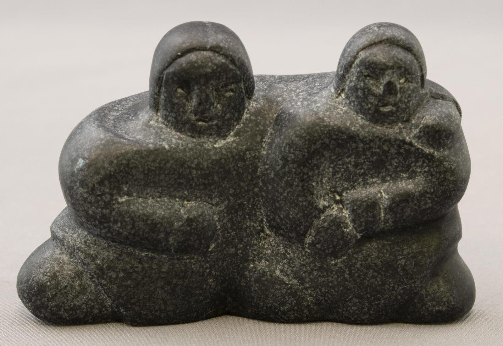 Camille Manngilik Iquliq (1962-2005) - Two Kneeling Women