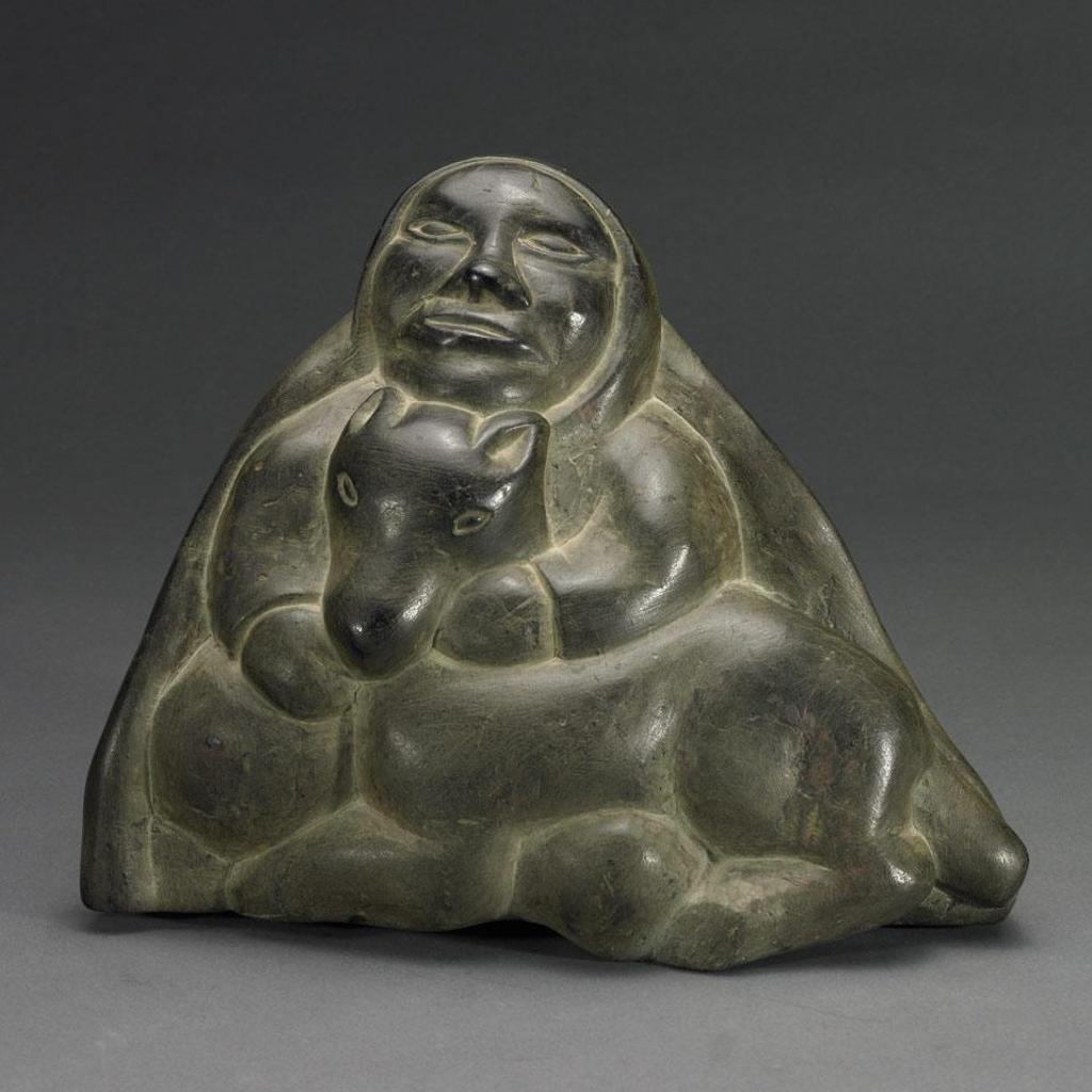 Thomas Sivuraq (1941-1991) - Inuk With Dog