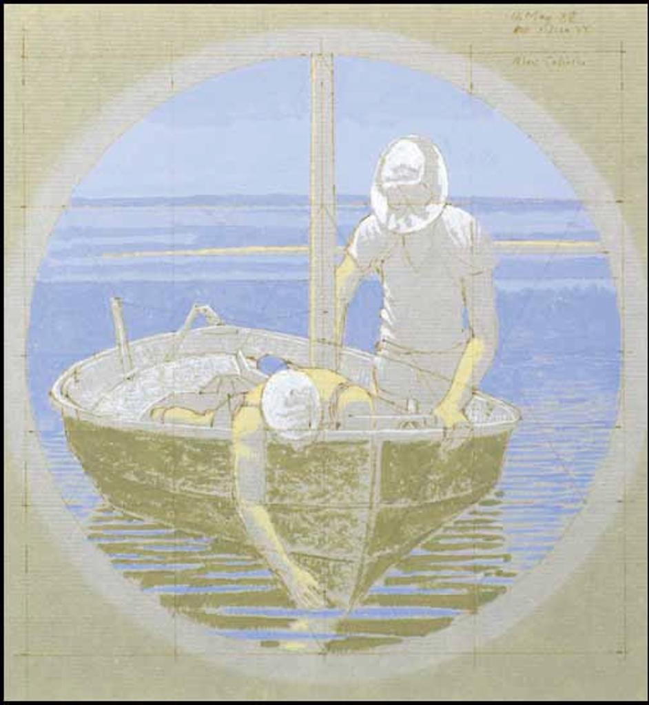 Alexander (Alex) Colville (1920-2013) - Study for Looking Down