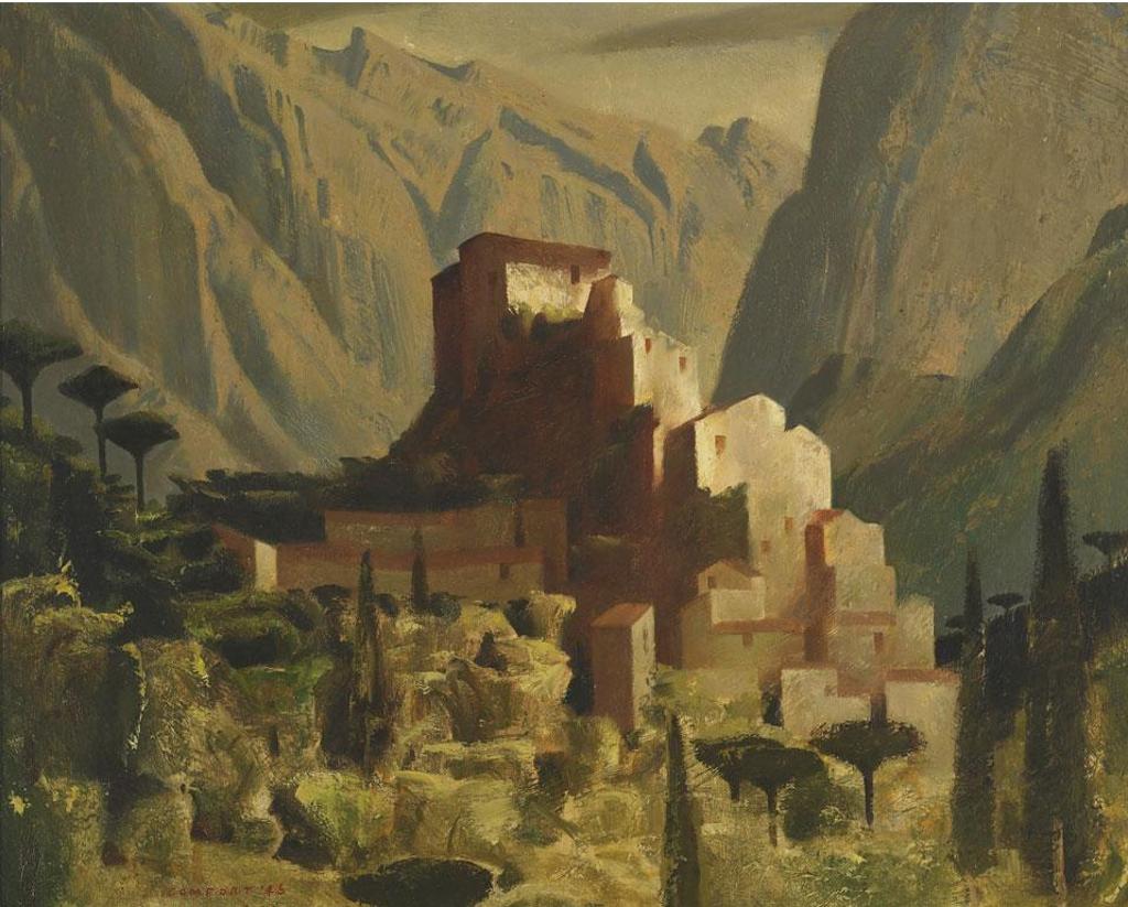 Charles Fraser Comfort (1900-1994) - Italian Mountain Village