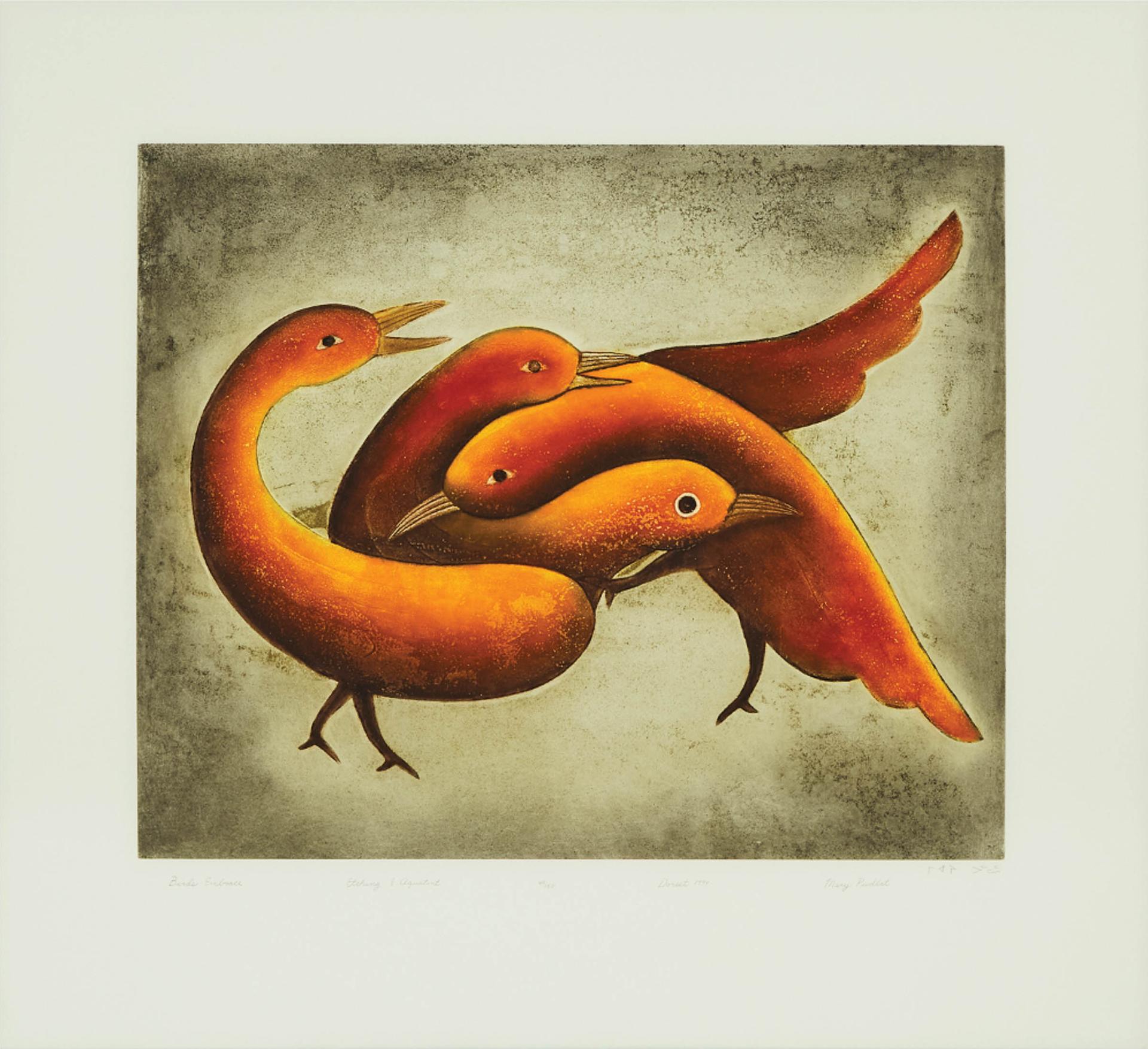 Mary (Samuellie) Pudlat (1923-2002) - Birds Embrace, 1999