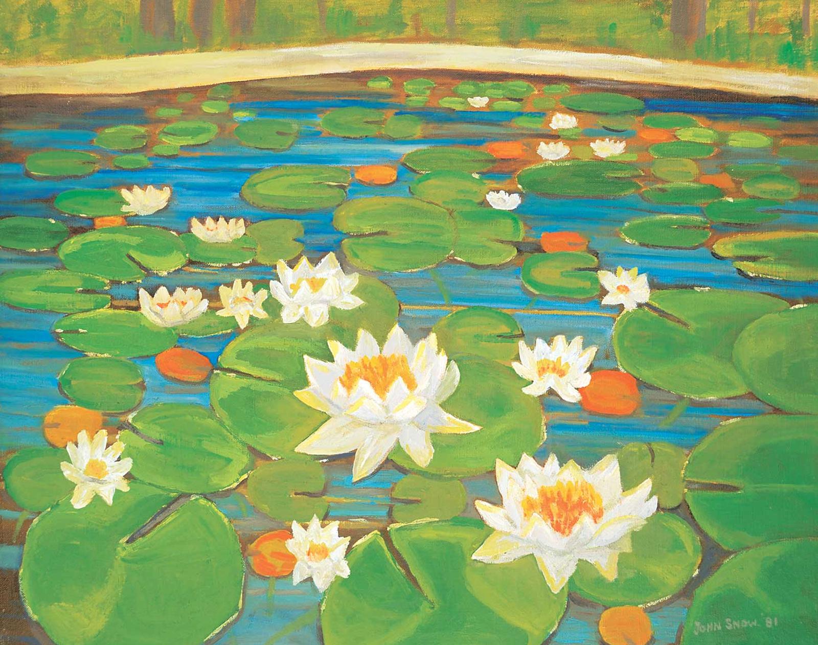 John Harold Thomas Snow (1911-2004) - Water Lillies