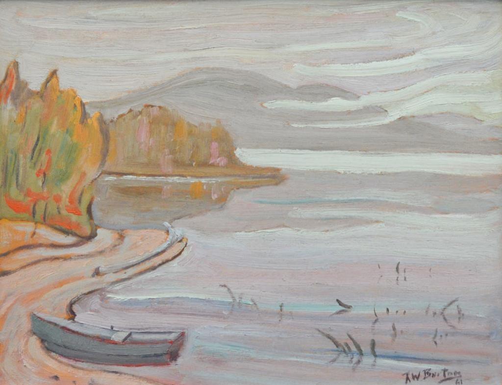 Ralph Wallace Burton (1905-1983) - In Front of Bob & Hazel Deverends Cottage, Early Morning on Halfway Lake