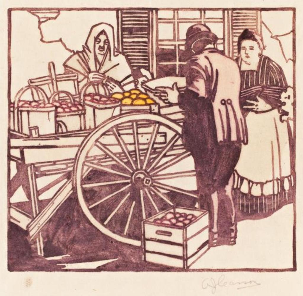 Alfred Joseph (A.J.) Casson (1898-1992) - Fruit Vendor (Three for Four)