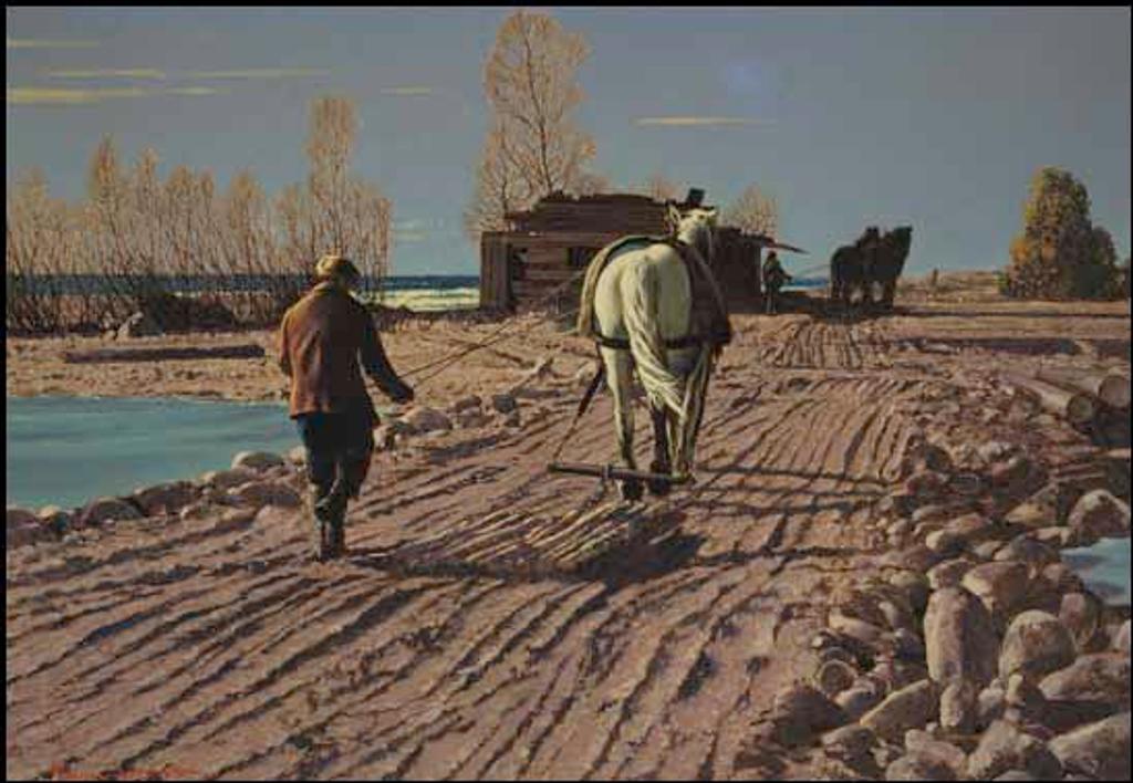 Frank (Franz) Hans Johnston (1888-1949) - Building the Breakwater