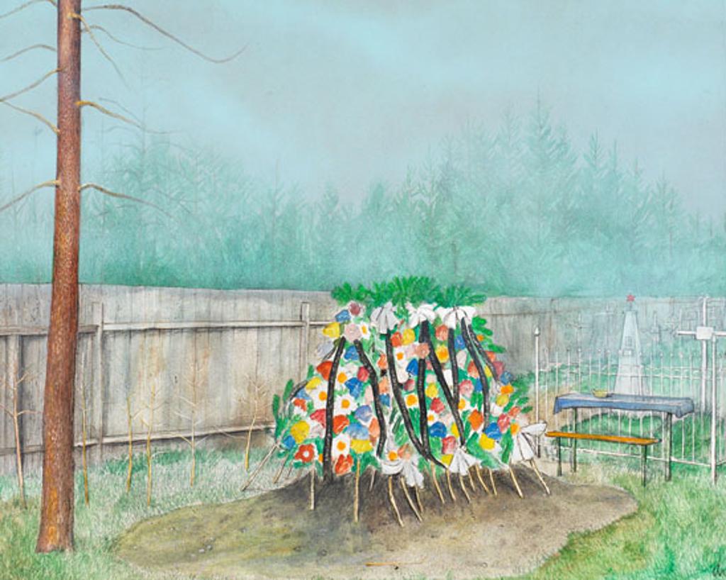 William Kurelek (1927-1977) - Kiev District Cemetery
