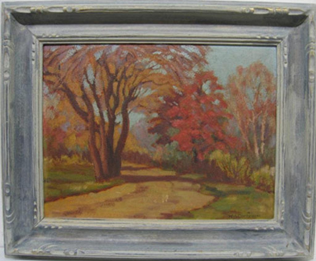 H.M. Cochrane - York Ridge, Near N. Toronto; The Road Along The Humber, Toronto