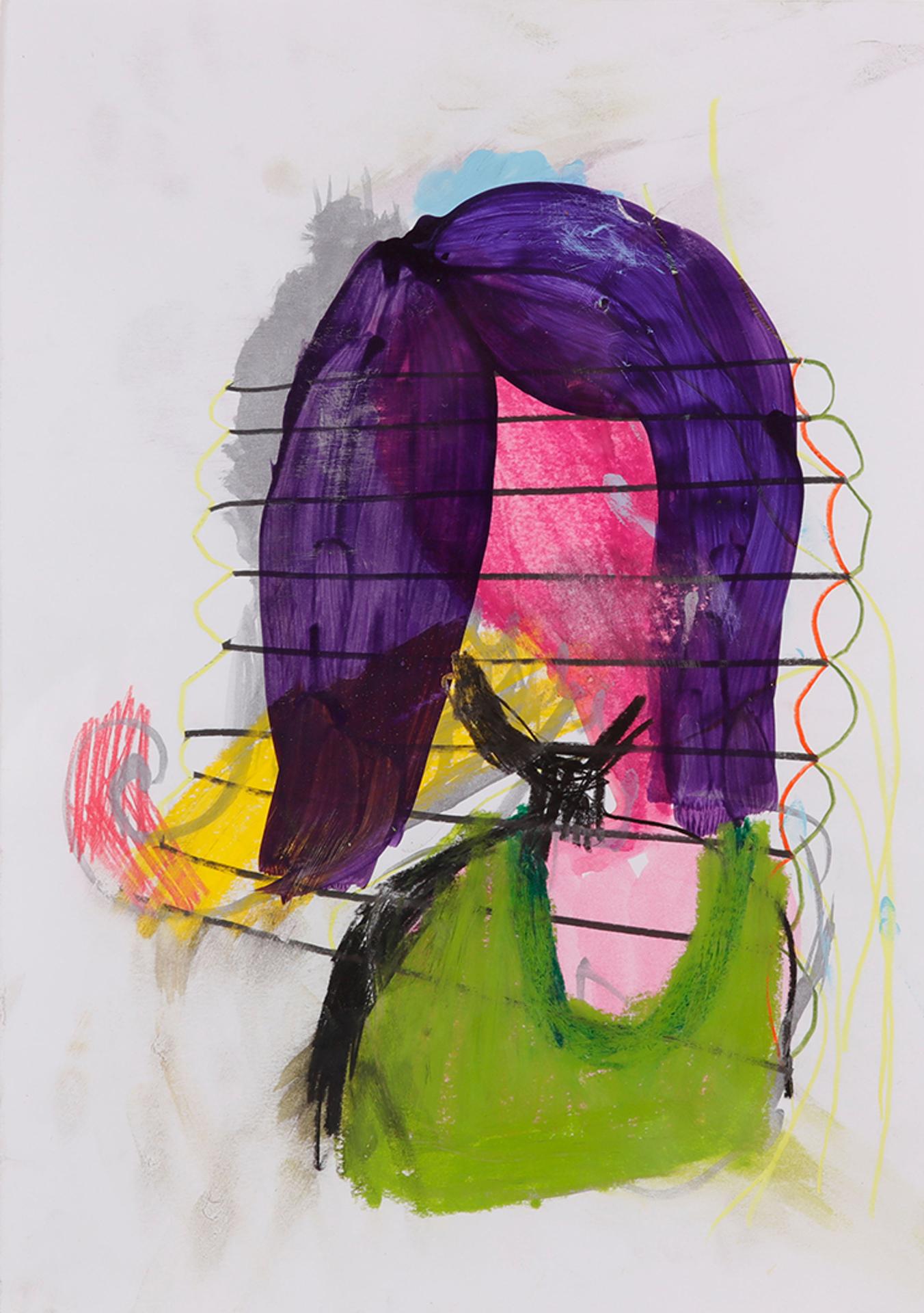 Matthias Dornfeld (1960) - Untitled (lila fusur)