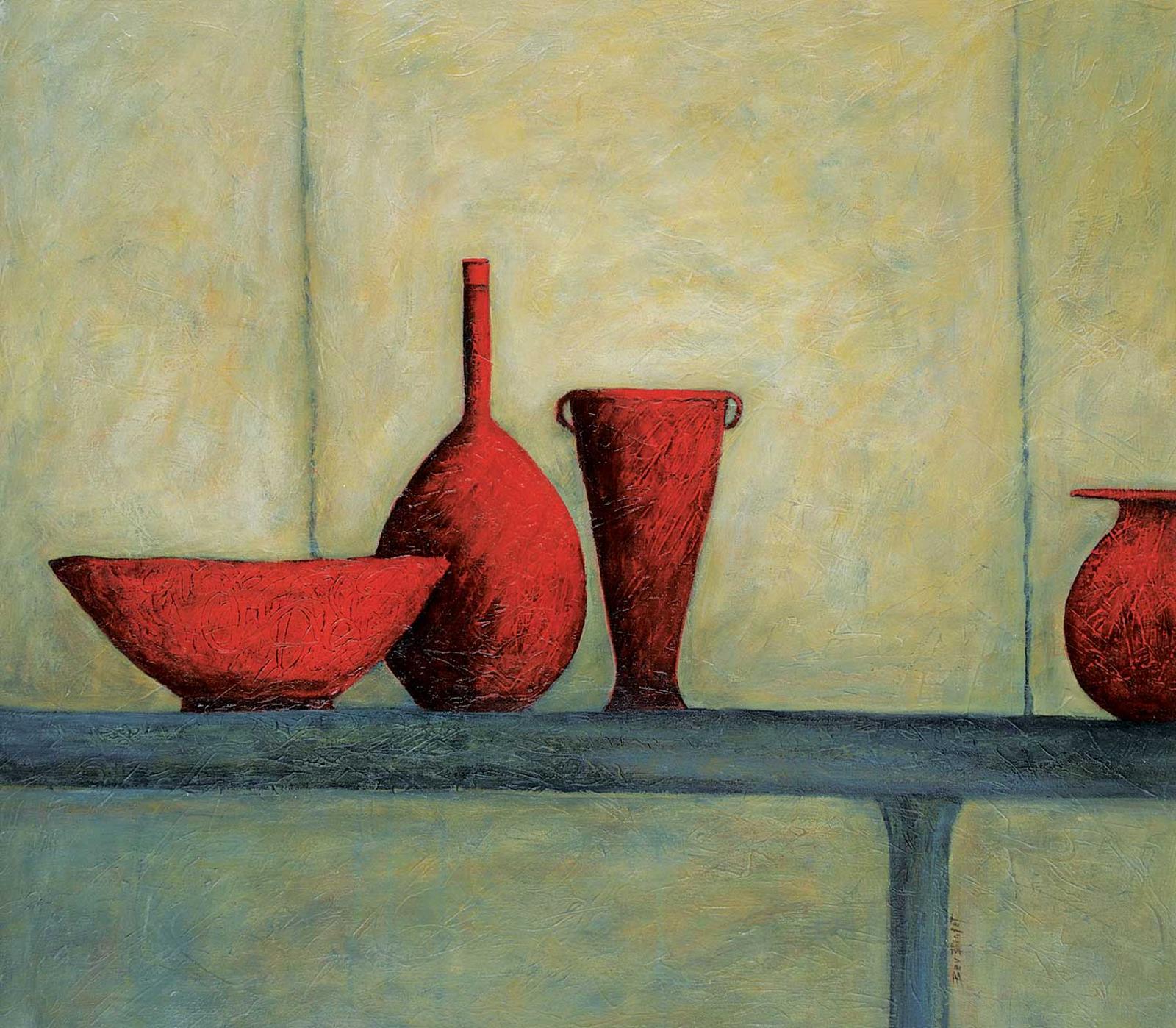 Beverley Binfet - Four Red Vessels