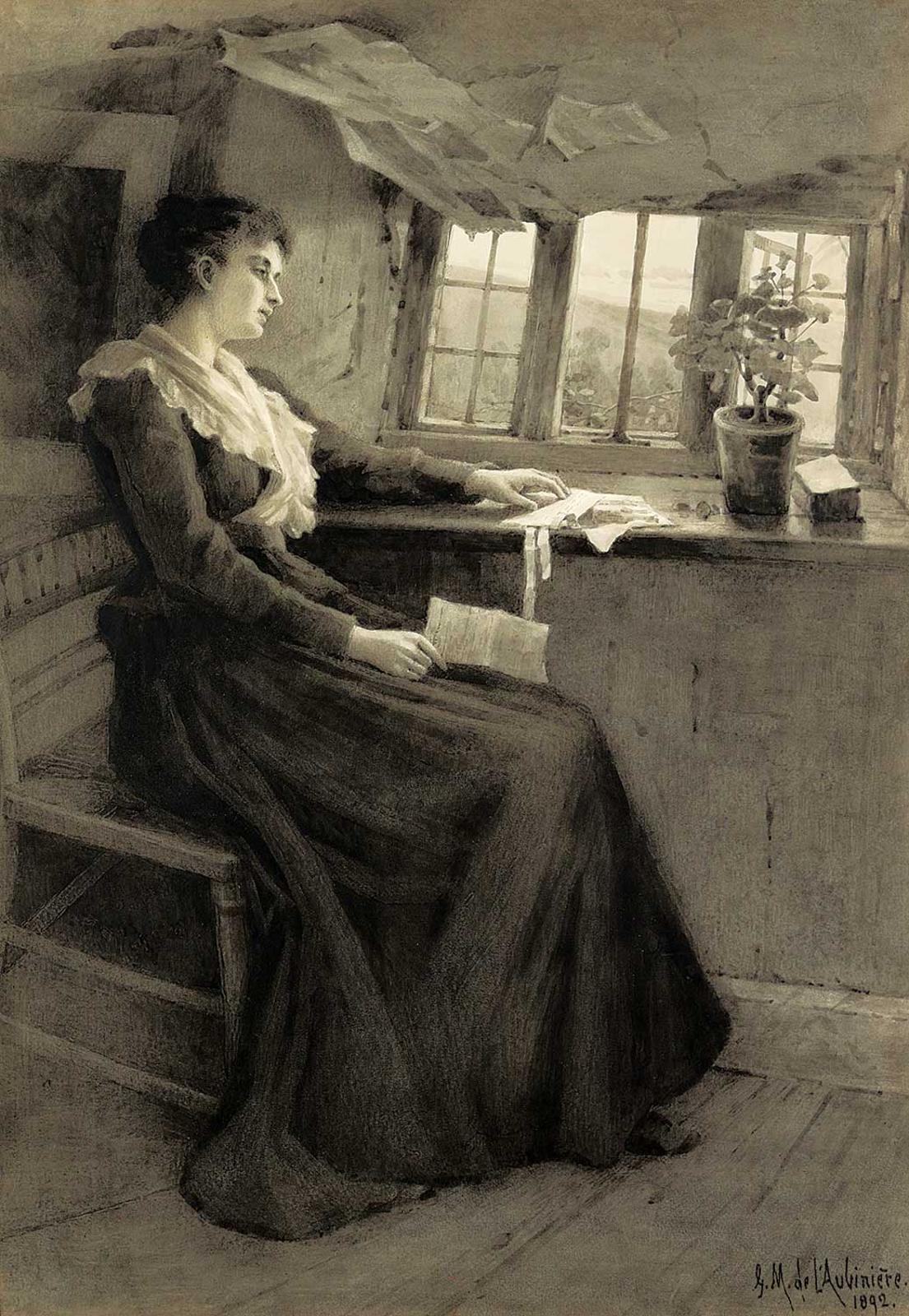 Georgina Martha Steeple de L'Aubiniere - Untitled - The Letter from Home