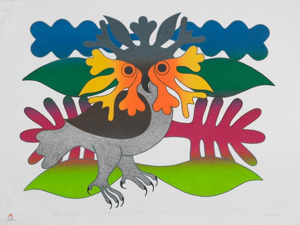 Kenojuak Ashevak (1927-2013) - Owl Of Summer